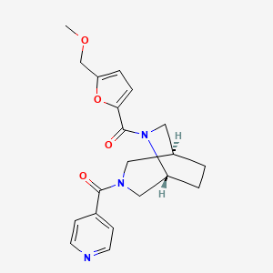 (1S*,5R*)-3-isonicotinoyl-6-[5-(methoxymethyl)-2-furoyl]-3,6-diazabicyclo[3.2.2]nonane