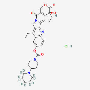 molecular formula C33H39ClN4O6 B562224 Irinotecan-d10 Hydrochloride (Major) CAS No. 718612-62-5