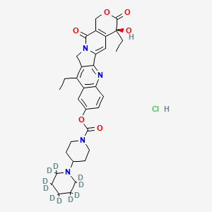 molecular formula C33H39ClN4O6 B562224 伊立替康-d10 盐酸盐（主要成分） 