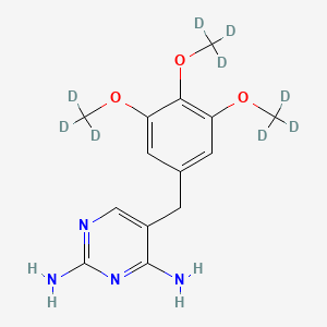 molecular formula C14H18N4O3 B562225 Trimethoprim-d9 (Major) CAS No. 1189460-62-5