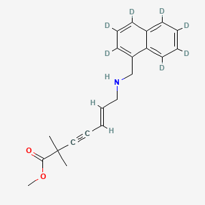 molecular formula C21H23NO2 B562226 N-Desmethylcarboxy Terbinafine-d7 Methyl Ester CAS No. 1185245-14-0