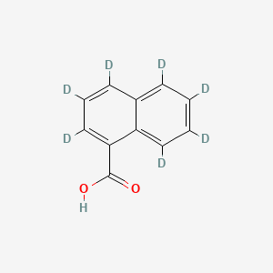 molecular formula C11H8O2 B562228 1-Naphthoic Acid-d7 CAS No. 634179-80-9