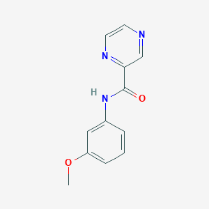 molecular formula C12H11N3O2 B5622280 N-(3-methoxyphenyl)pyrazine-2-carboxamide 