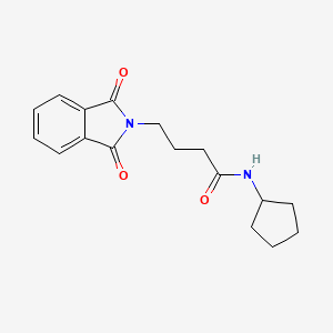 molecular formula C17H20N2O3 B5622298 N-cyclopentyl-4-(1,3-dioxo-1,3-dihydro-2H-isoindol-2-yl)butanamide 