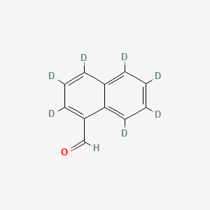 molecular formula C11H8O B562230 1-Naphthaldehyde-d7 CAS No. 1190020-48-4