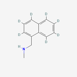 molecular formula C12H13N B562231 N-(1-Naphthyl-d7-methyl)methylamine CAS No. 1189686-07-4