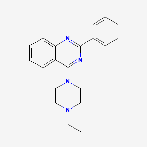 molecular formula C20H22N4 B5622366 4-(4-ethyl-1-piperazinyl)-2-phenylquinazoline 