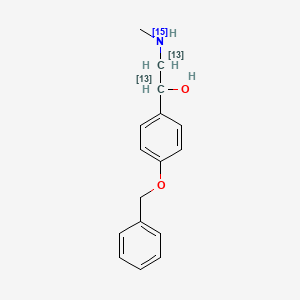 2-Methylamino-1-(4'-benzyloxyphenyl)phenyl)ethanol-13C1,13C2,15N