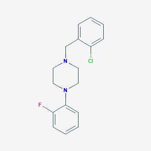 molecular formula C17H18ClFN2 B5622396 1-(2-chlorobenzyl)-4-(2-fluorophenyl)piperazine 