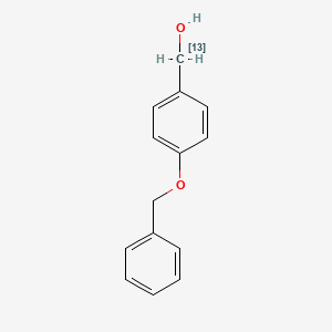 molecular formula C14H14O2 B562241 4-苄氧基-[7-13C]苄醇 CAS No. 680182-18-7