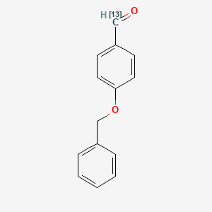 molecular formula C14H12O2 B562242 4-苄氧基-[7-13C]苯甲醛 CAS No. 827308-41-8