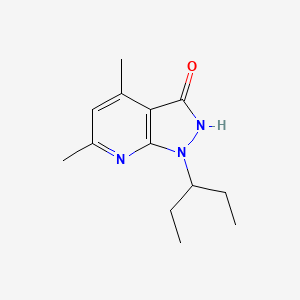 molecular formula C13H19N3O B5622447 1-(1-ethylpropyl)-4,6-dimethyl-1H-pyrazolo[3,4-b]pyridin-3-ol 