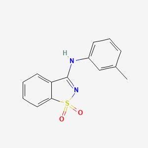 N-(3-methylphenyl)-1,2-benzisothiazol-3-amine 1,1-dioxide