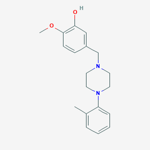 molecular formula C19H24N2O2 B5622601 2-methoxy-5-{[4-(2-methylphenyl)-1-piperazinyl]methyl}phenol 