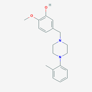 2-Methoxy-5-[[4-(2-methylphenyl)piperazin-1-yl]methyl]phenol