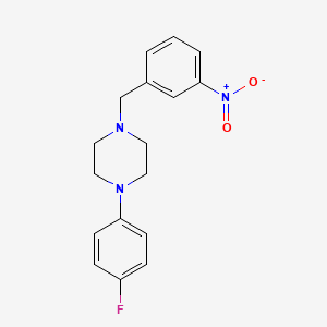 molecular formula C17H18FN3O2 B5622611 1-(4-fluorophenyl)-4-(3-nitrobenzyl)piperazine 