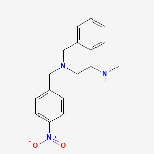 molecular formula C18H23N3O2 B5622625 N-benzyl-N',N'-dimethyl-N-(4-nitrobenzyl)-1,2-ethanediamine 