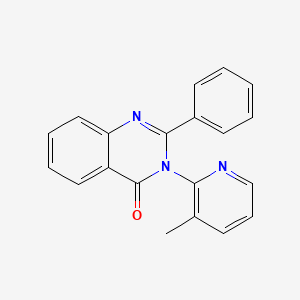 molecular formula C20H15N3O B5622668 3-(3-methyl-2-pyridinyl)-2-phenyl-4(3H)-quinazolinone 