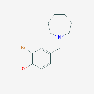 molecular formula C14H20BrNO B5622673 1-(3-bromo-4-methoxybenzyl)azepane 
