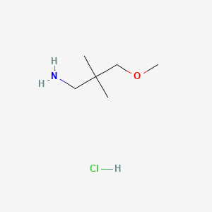 molecular formula C6H16ClNO B562268 （3-甲氧基-2,2-二甲基丙基）胺盐酸盐 CAS No. 171268-71-6