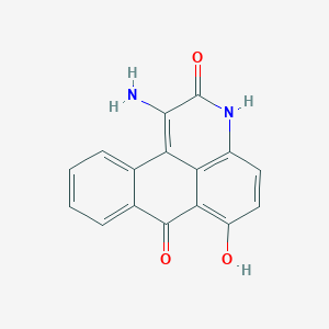 16-Amino-10-hydroxy-14-azatetracyclo[7.7.1.02,7.013,17]heptadeca-1(16),2,4,6,9,11,13(17)-heptaene-8,15-dione