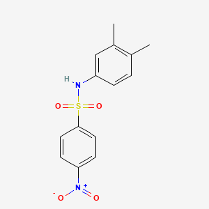 molecular formula C14H14N2O4S B5622824 N-(3,4-dimethylphenyl)-4-nitrobenzenesulfonamide CAS No. 16937-24-9