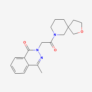 molecular formula C19H23N3O3 B5622825 4-methyl-2-[2-(2-oxa-7-azaspiro[4.5]dec-7-yl)-2-oxoethyl]phthalazin-1(2H)-one 