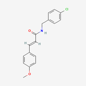 molecular formula C17H16ClNO2 B5622875 N-(4-chlorobenzyl)-3-(4-methoxyphenyl)acrylamide 