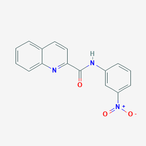 molecular formula C16H11N3O3 B5622881 N-(3-nitrophenyl)-2-quinolinecarboxamide 