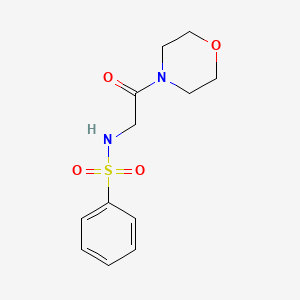 molecular formula C12H16N2O4S B5622914 N-(2-Morpholin-4-yl-2-oxo-ethyl)-benzenesulfonamide 