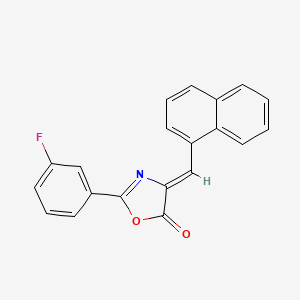 molecular formula C20H12FNO2 B5623026 2-(3-fluorophenyl)-4-(1-naphthylmethylene)-1,3-oxazol-5(4H)-one 