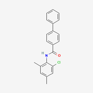 molecular formula C21H18ClNO B5623109 N-(2-chloro-4,6-dimethylphenyl)-4-biphenylcarboxamide 