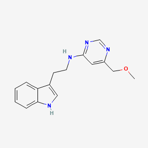 molecular formula C16H18N4O B5623114 N-[2-(1H-indol-3-yl)ethyl]-6-(methoxymethyl)pyrimidin-4-amine 