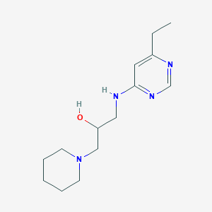 molecular formula C14H24N4O B5623184 1-[(6-ethylpyrimidin-4-yl)amino]-3-piperidin-1-ylpropan-2-ol 
