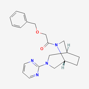 (1S*,5R*)-6-[(benzyloxy)acetyl]-3-(2-pyrimidinyl)-3,6-diazabicyclo[3.2.2]nonane
