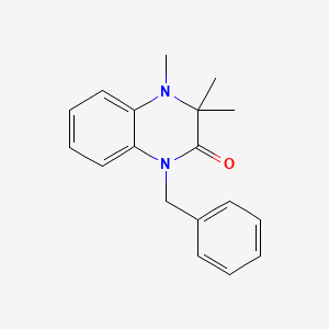 molecular formula C18H20N2O B5623233 1-benzyl-3,3,4-trimethyl-3,4-dihydro-2(1H)-quinoxalinone 