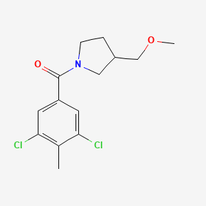 molecular formula C14H17Cl2NO2 B5623255 1-(3,5-dichloro-4-methylbenzoyl)-3-(methoxymethyl)pyrrolidine 