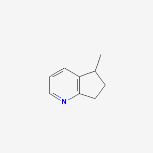 molecular formula C9H11N B562326 5-methyl-6,7-dihydro-5H-cyclopenta[b]pyridine CAS No. 109942-11-2