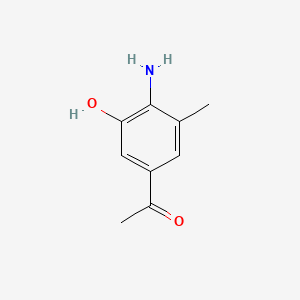 molecular formula C9H11NO2 B562333 1-(4-Amino-3-hydroxy-5-methylphenyl)ethanone CAS No. 102879-40-3