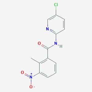molecular formula C13H10ClN3O3 B5623388 N-(5-chloro-2-pyridinyl)-2-methyl-3-nitrobenzamide 