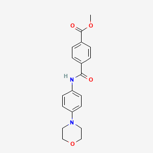 molecular formula C19H20N2O4 B5623422 methyl 4-({[4-(4-morpholinyl)phenyl]amino}carbonyl)benzoate 