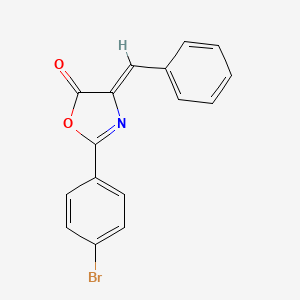 molecular formula C16H10BrNO2 B5623446 4-benzylidene-2-(4-bromophenyl)-1,3-oxazol-5(4H)-one 