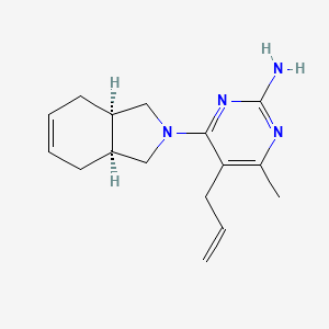 molecular formula C16H22N4 B5623448 5-allyl-4-[(3aR*,7aS*)-1,3,3a,4,7,7a-hexahydro-2H-isoindol-2-yl]-6-methylpyrimidin-2-amine 
