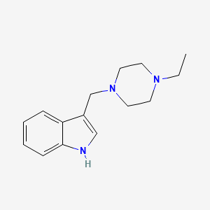 molecular formula C15H21N3 B5623458 3-[(4-乙基-1-哌嗪基)甲基]-1H-吲哚 
