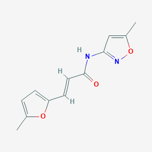 molecular formula C12H12N2O3 B5623472 3-(5-methyl-2-furyl)-N-(5-methyl-3-isoxazolyl)acrylamide 
