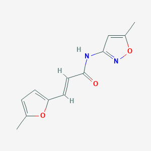 3-(5-methyl-2-furyl)-N-(5-methyl-3-isoxazolyl)acrylamide