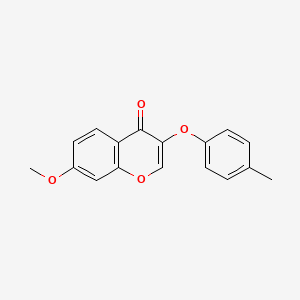 molecular formula C17H14O4 B5623477 7-methoxy-3-(4-methylphenoxy)-4H-chromen-4-one 