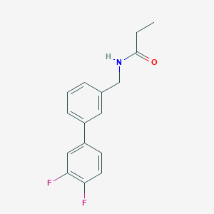molecular formula C16H15F2NO B5623497 N-[(3',4'-difluorobiphenyl-3-yl)methyl]propanamide 
