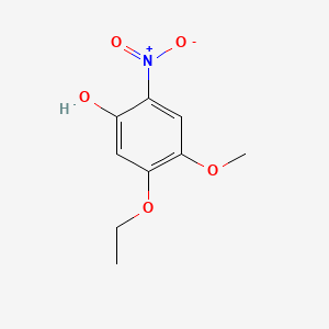 molecular formula C9H11NO5 B562352 5-Ethoxy-4-methoxy-2-nitrophenol CAS No. 102871-30-7