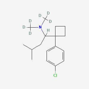 molecular formula C17H26ClN B562355 西布曲明-d6 CAS No. 1216544-25-0